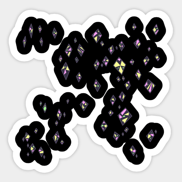 Gemstone pattern Sticker by Mushcan